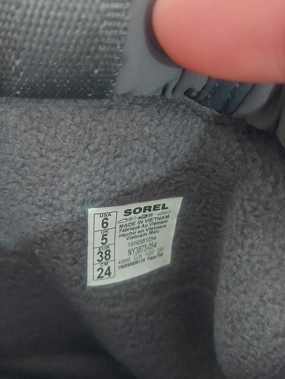 Sorel Puffer Snow Boot in Dark Gray with White Midsole